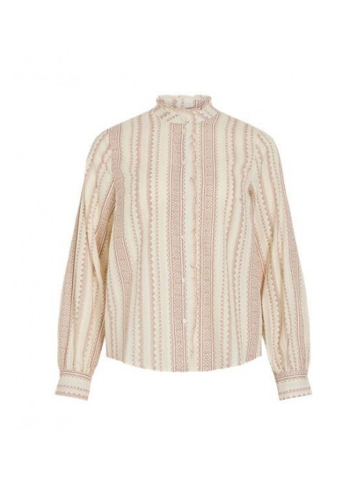 Blusa Vila, de manga larga con estampado. 14117657 Vistane