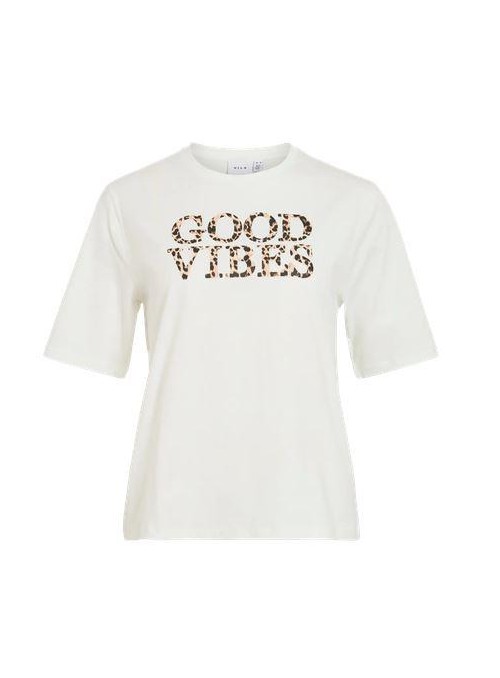 Camiseta Vila, de algodón con print. 14120771 Vijoyce