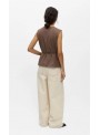 Chaleco Object, abotonado con cuello pico. 23049231 Objlisa
