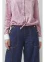 Camisa Suncoo, en rosa con cuello blanco. Lake