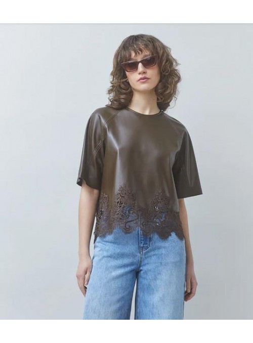 Top Suncoo , de ecopiel con encaje. London