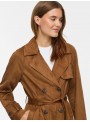 Gabardina Vila, de antelina en camel. 14116866 Visulaba