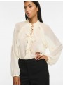Blusa Vila, de gasa en beige. 14116881 Vitiro