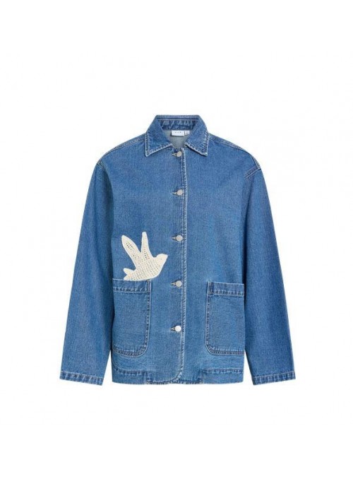 Chaqueta Vila, vaquera con bordado. 14116621 Vidovey