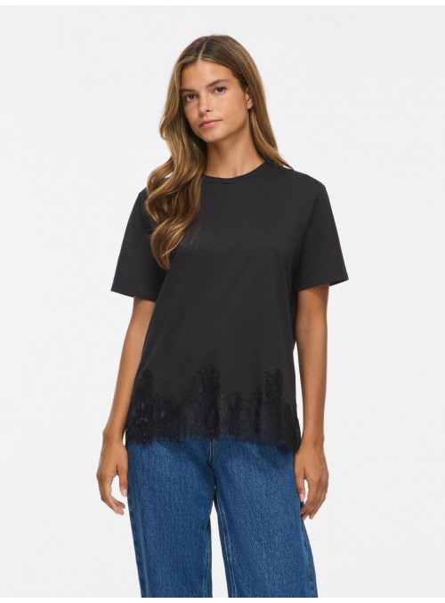 Camiseta Vila, con detalle de encaje. 14118802 Viopella