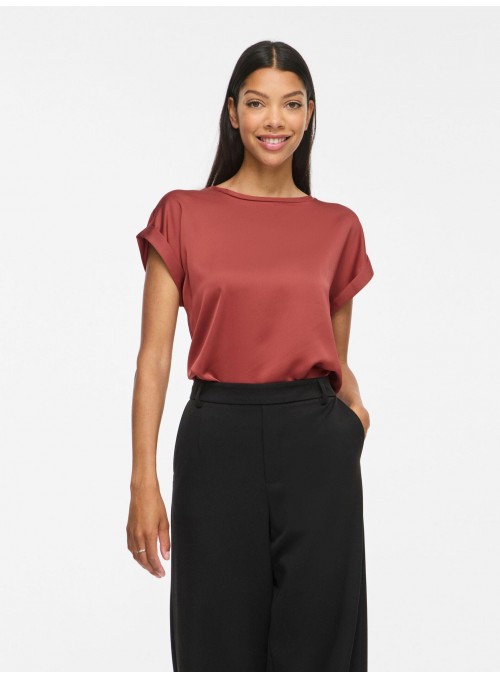 Camiseta Vila, bàsica de raso. 14059563 Viellette