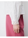 Blusa Grace & Mila, con aplique de encaje. Abigail