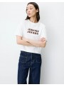Camiseta Grace & Mila, de algodòn en blanco. Anis