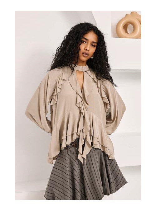 Blusa Nekane, con volantes. Mirka