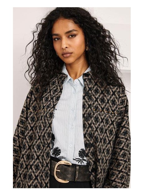 Chaqueta Nekane, estampada geométrica. Beluna