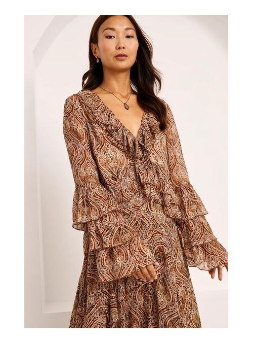 Top Nekane, de gasa estampada. Umrel