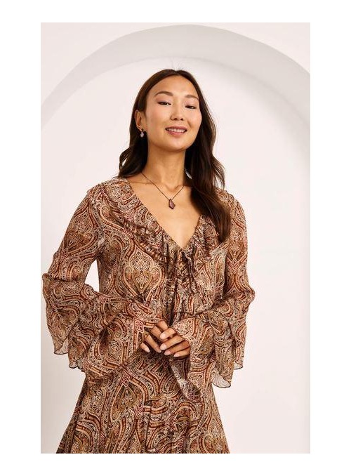 Top Nekane, de gasa estampada. Umrel