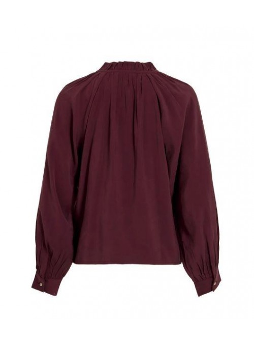 Blusa Vila, de viscosa en burdeos. 14119550 Viengly