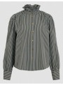 Blusa Vila, de rayas en kaki. 14119604 Vikatika