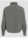 Blusa Vila, de rayas en kaki. 14119604 Vikatika