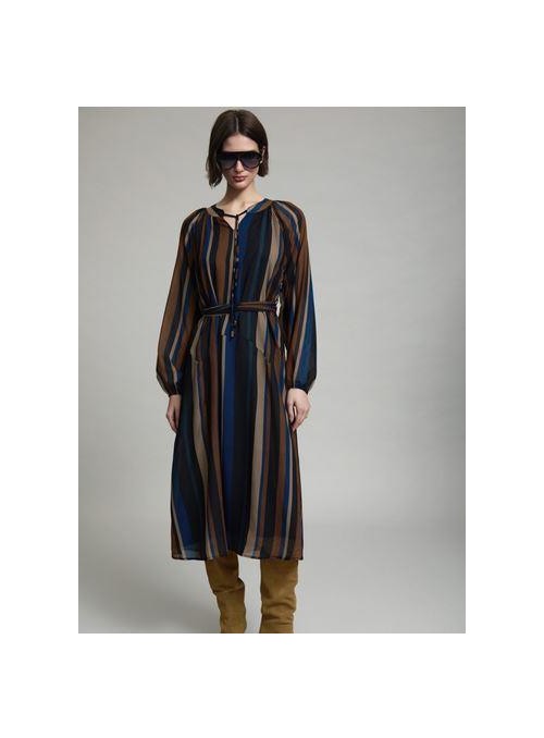 Vestido Skatie, de rayas de colores. S102v08