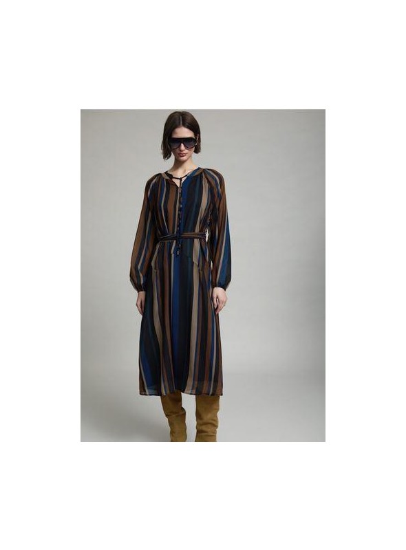 Vestido Skatie, de rayas de colores. S102v08
