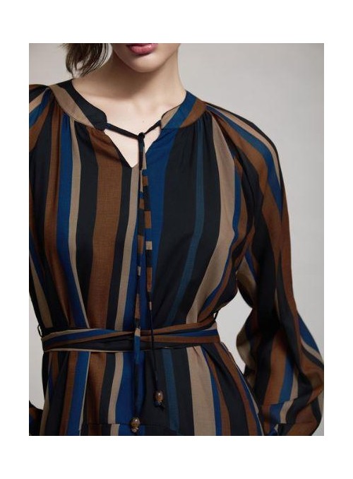 Vestido Skatie, de rayas de colores. S102v08