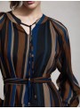 Vestido Skatie, de rayas de colores. S102v08