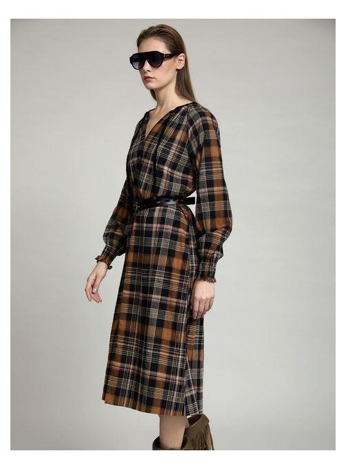 Vestido Skatie, estampado de cuadros. S102V10