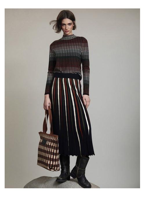 Falda de Skatie, de punto de colores. S201F05