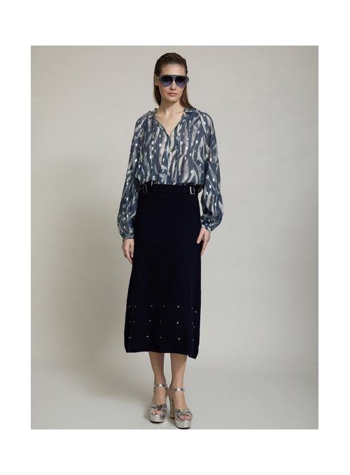 Falda Skatie, de punto con tachuelas. S70F02
