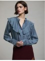 Blusa Skatie, con volante en el cuello. S95b12
