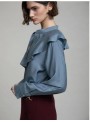 Blusa Skatie, con volante en el cuello. S95b12