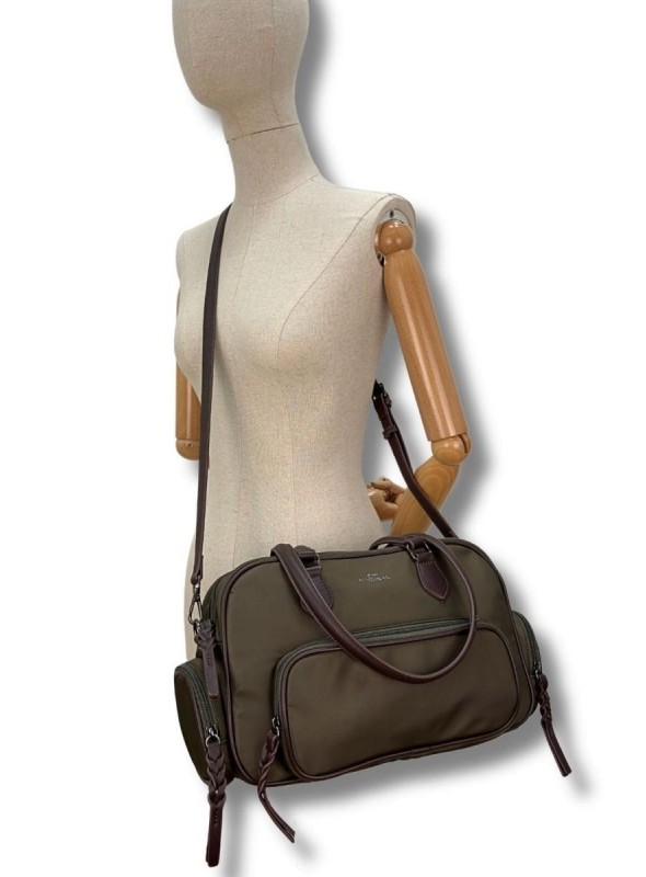 Bolso Martina K. de gabardina con bolsillo. 263602