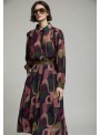 Falda Skatie, de gasa estampada. S05F67