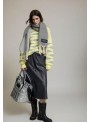 Falda Skatie, de ecopiel en gris. S202F01