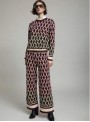 Pantalòn Skatie, de punto en burdeos. S70P02