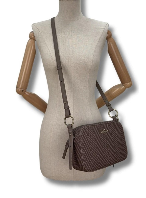 Bandolera Martina K, con print de espiga. 268629