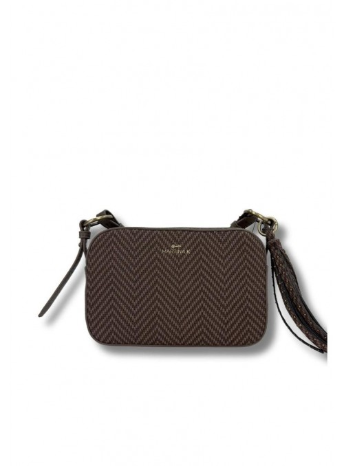 Bandolera Martina K, con print de espiga. 268629