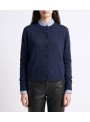 Cardigan Art Love, de punto en marino. Alalie