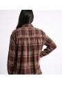Camisa Art Love, de cuadros en marròn. Olerie