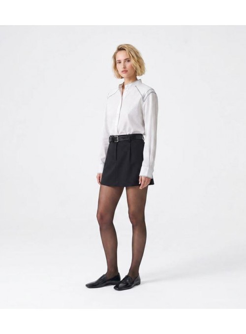 Blusa Art Love, blanca con rayas. Salaura