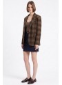 Blazer Art Love, de cuadros en marròn. Evera