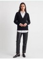 Cardigan Art Lovem de punto en negro. Evina