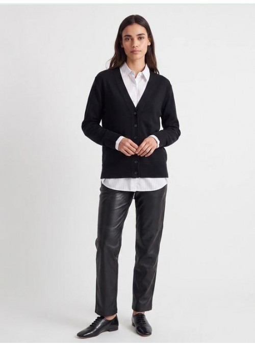 Cardigan Art Lovem de punto en negro. Evina