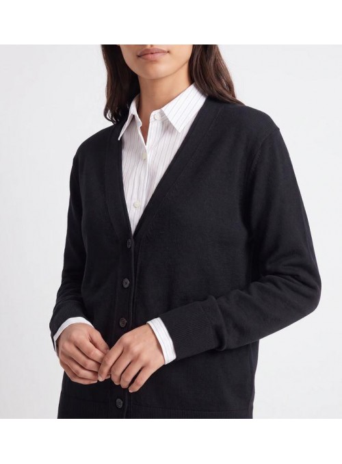Cardigan Art Lovem de punto en negro. Evina