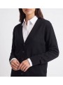 Cardigan Art Lovem de punto en negro. Evina
