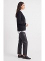 Cardigan Art Lovem de punto en negro. Evina
