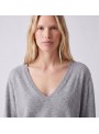 Sueter Art Love, de punto en gris. Sandie
