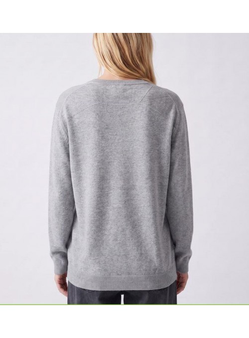 Sueter Art Love, de punto en gris. Sandie