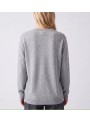 Sueter Art Love, de punto en gris. Sandie