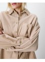 Camisa Grace & Mila, de pana en beige. Ange