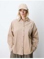 Camisa Grace & Mila, de pana en beige. Ange