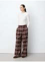 Pantalón de Grace & Mila, de cuadros en burdeos. Arenzo