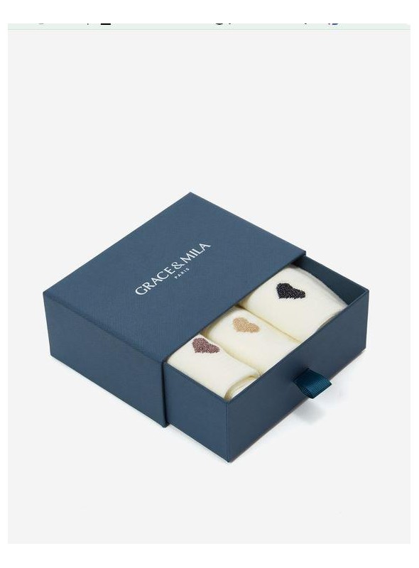 PAck de 3 calcetines en caja. Asteria